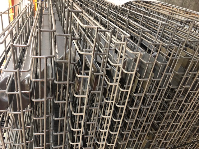 [md42x46] Wire Mesh Deck Used 42"W x 46"L Grey